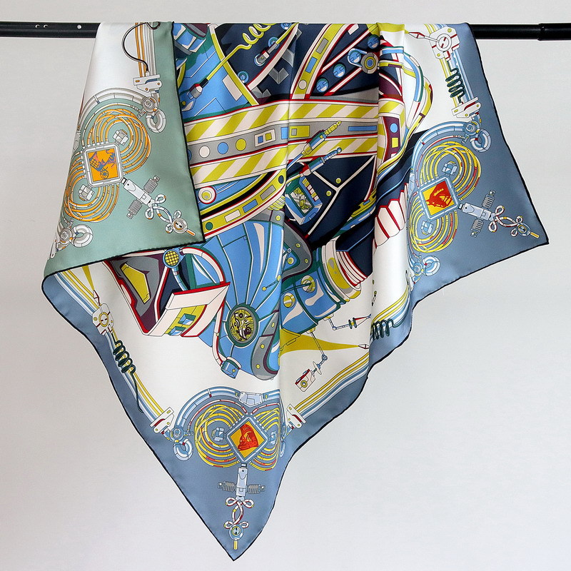 Travel Hair Accessories - 18MM Silk Scarf Women Hand Rolled