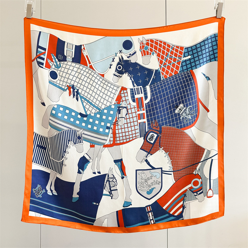 Soft Silk Scarf Women Square B - Travel Hair Accessories recension och pris