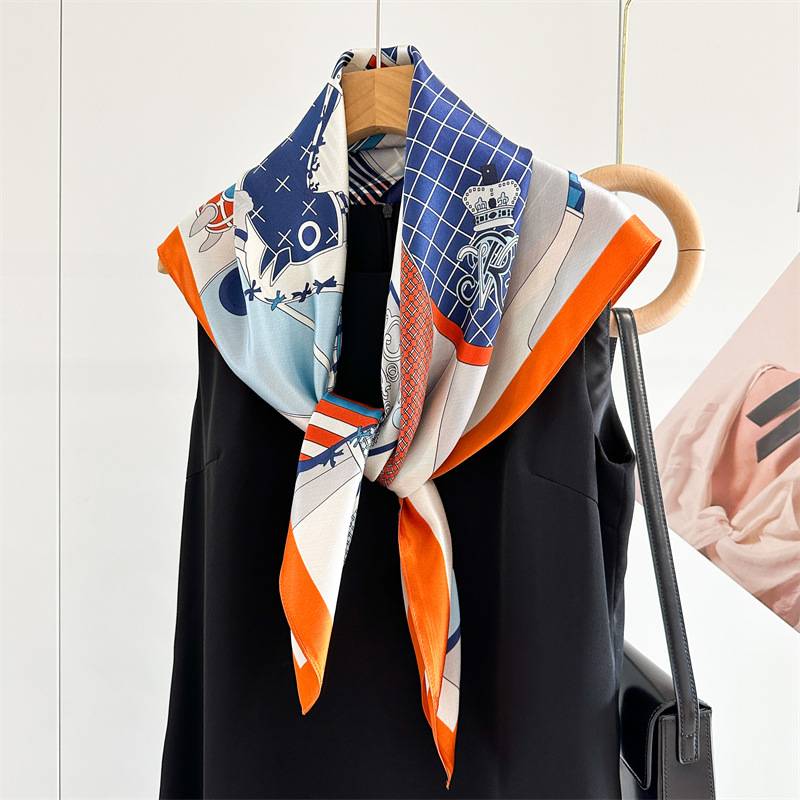 Soft Silk Scarf Women Square B - Travel Hair Accessories recension och pris