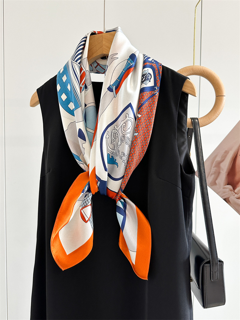 Soft Silk Scarf Women Square B - Travel Hair Accessories recension och pris
