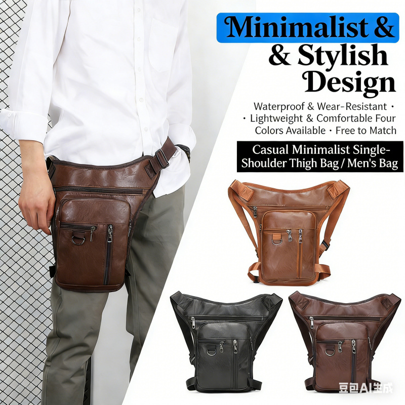 Pu Leather Drop Leg Bag Thigh  - Travel Accessories Hip Belt recension och pris