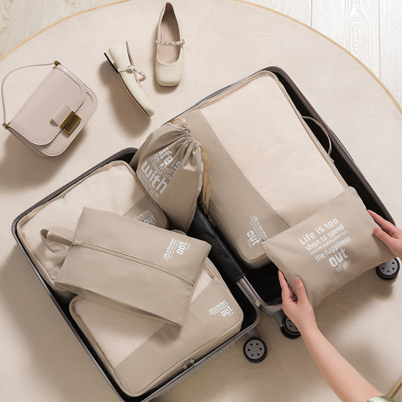 A QX2E 6 Pieces Travel Luggage - Travel Accessories Packing Cubes recension och pris