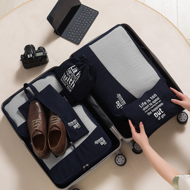 A QX2E 6 Pieces Travel Luggage - Travel Accessories Packing Cubes recension och pris