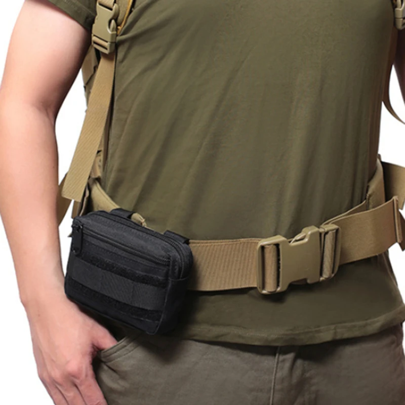 Double Layer EDC Pack Men Moll - Travel Accessories Hip Belt recension och pris