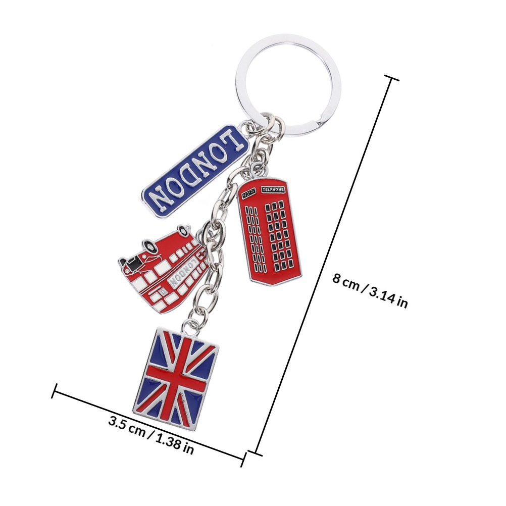 2Pcs British Souvenir Keychain - Travel Accessories London recension och pris
