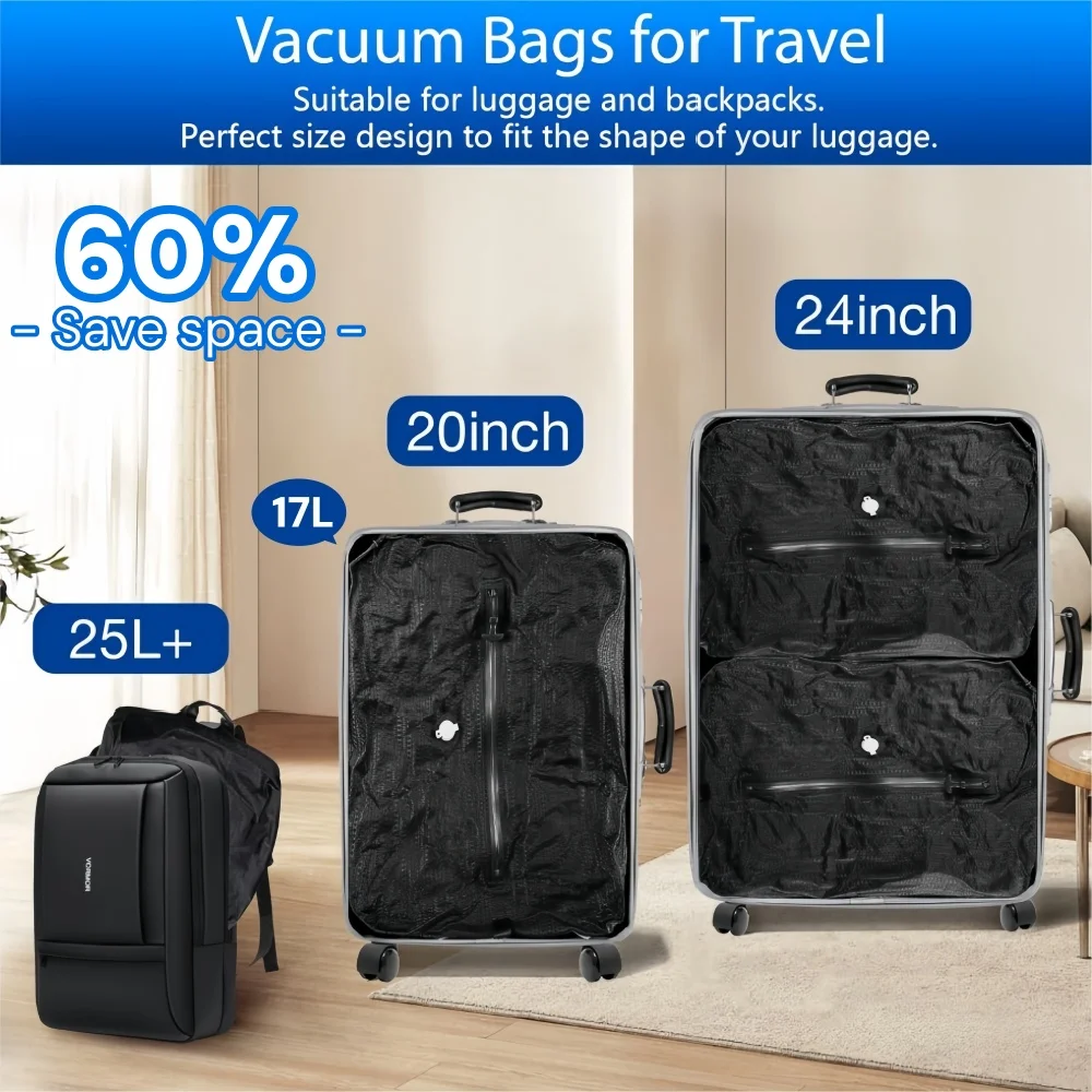 Travel Essentials Vacuum Stora - Travel Accessories Packing Cubes recension och pris
