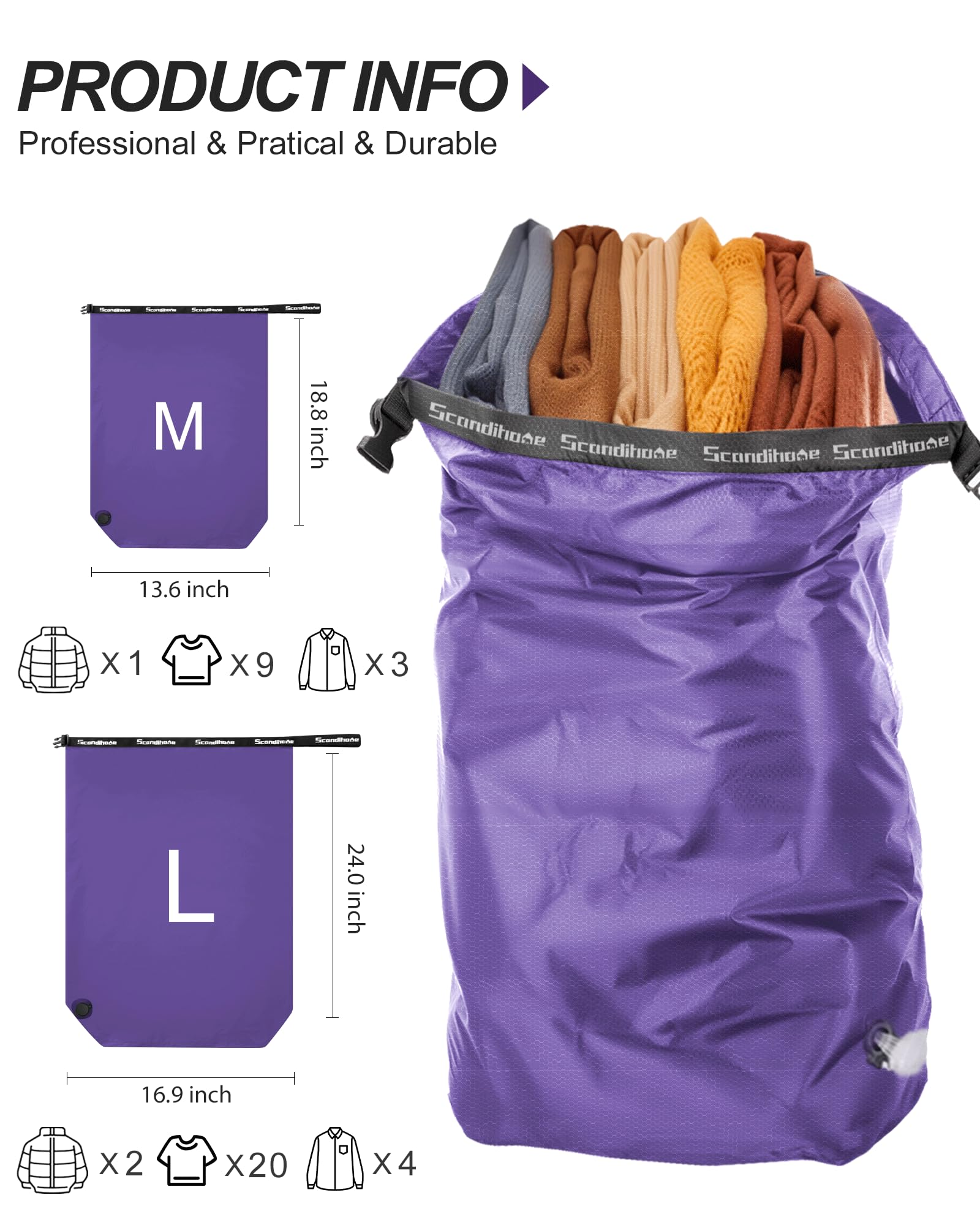 Bump Free Compression Bag for  - Travel Accessories Packing Cubes recension och pris