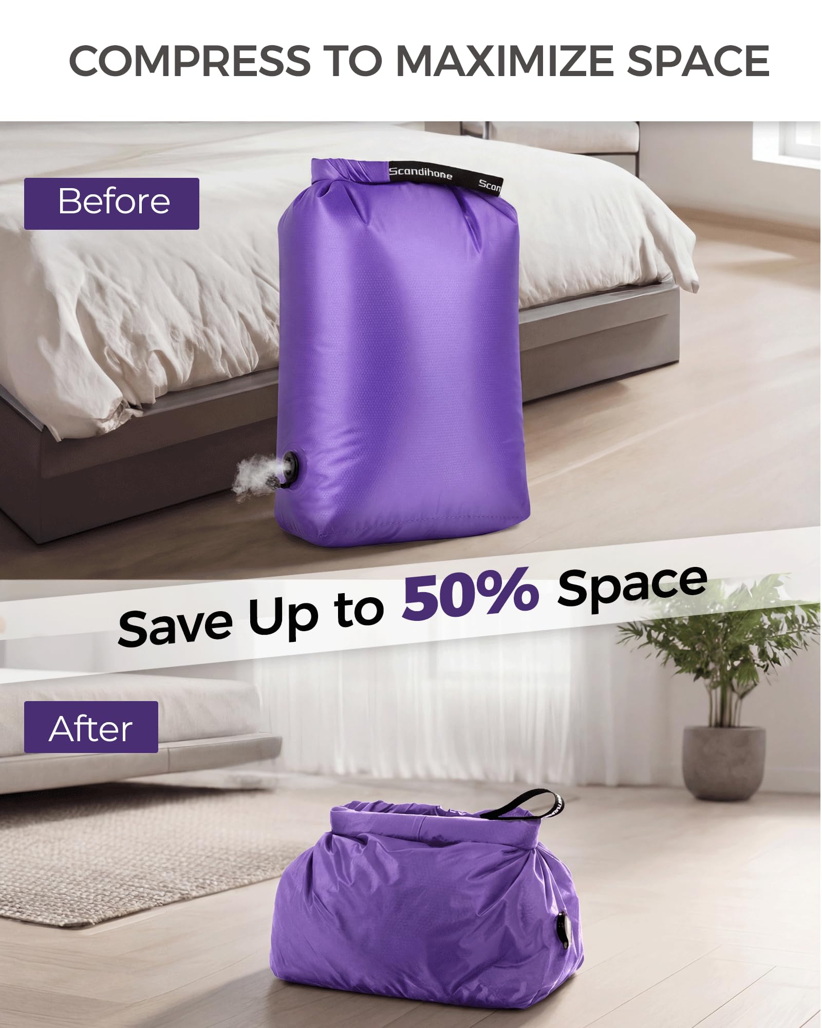 Bump Free Compression Bag for  - Travel Accessories Packing Cubes recension och pris