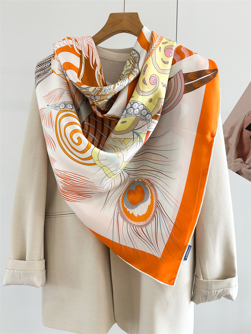 Designer Silk Scarf Women Spri - Travel Hair Accessories recension och pris