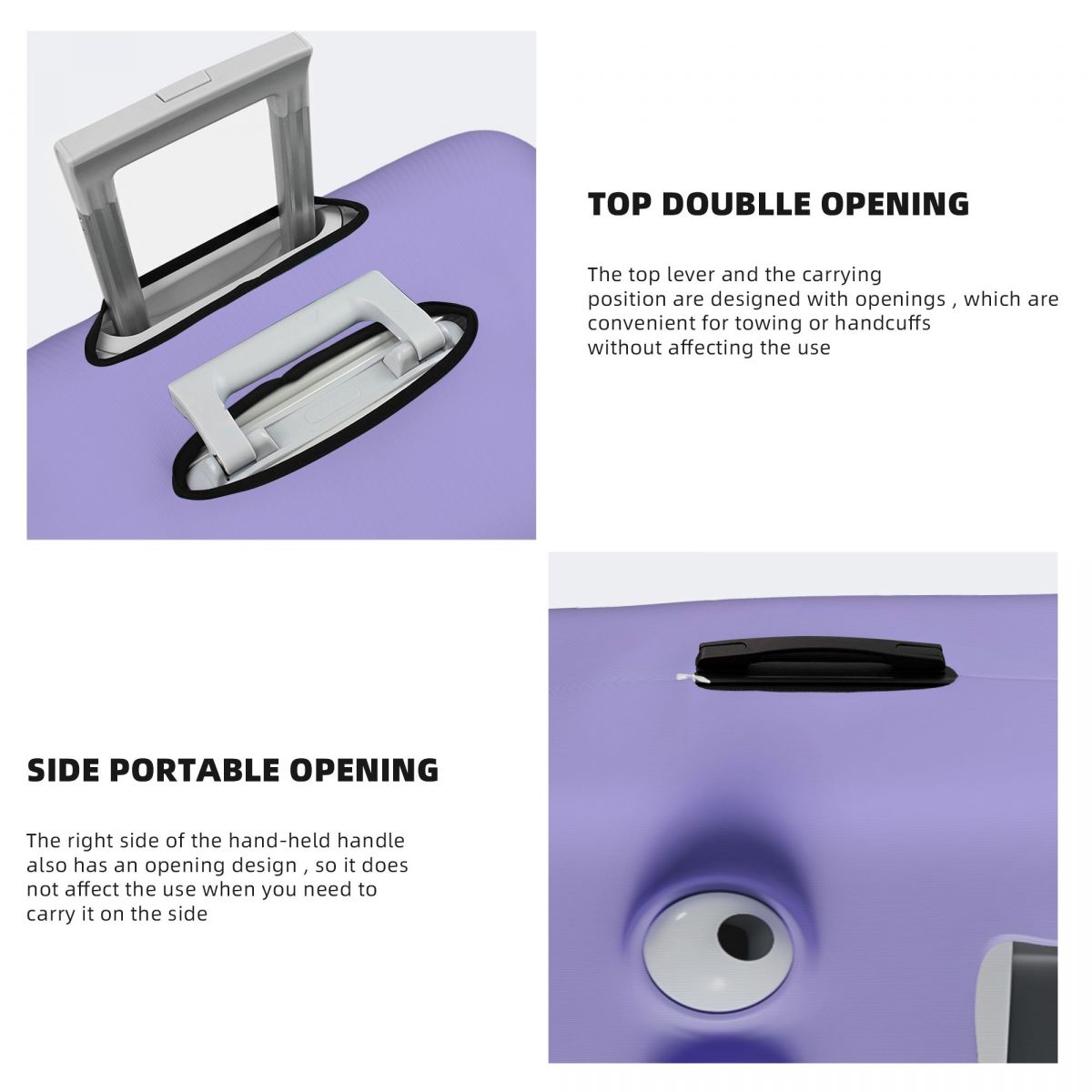 Funny Expression Printed Suitc - Travel Accessories To 3D Print recension och pris