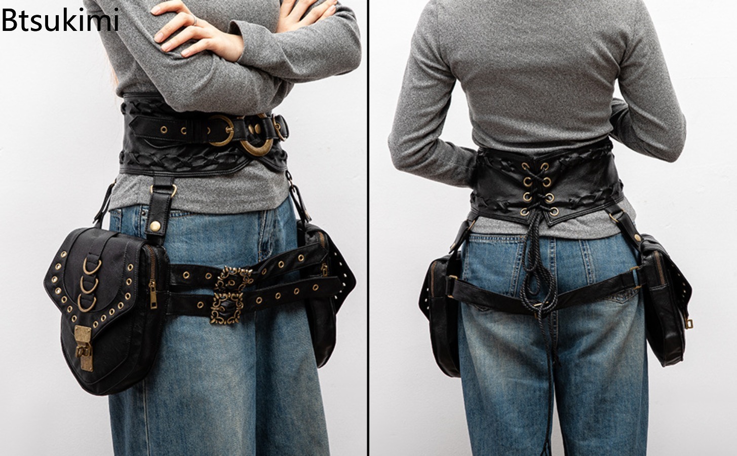Retro Steampunk Utility Waist  - Travel Accessories Hip Belt recension och pris
