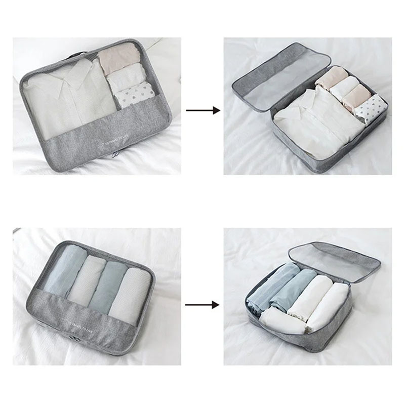 7 Piece Travel Packing Cubes S - Travel Accessories Packing Cubes recension och pris