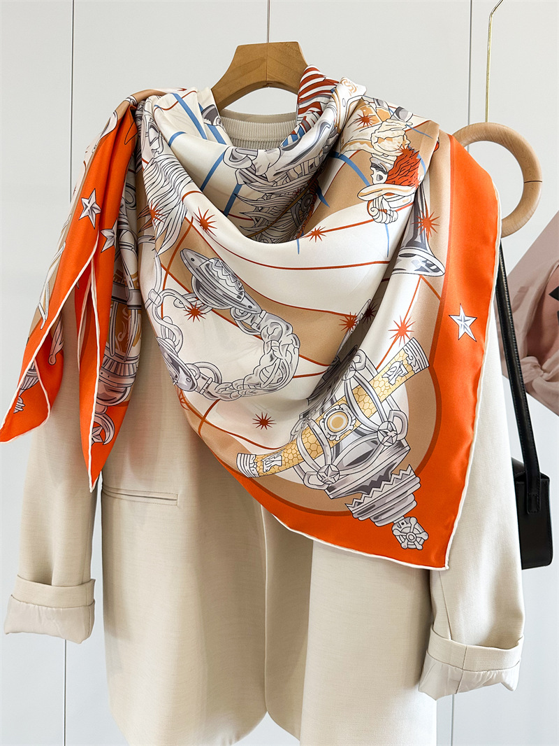Luxury Brand Scarf Large Silk  - Travel Hair Accessories recension och pris