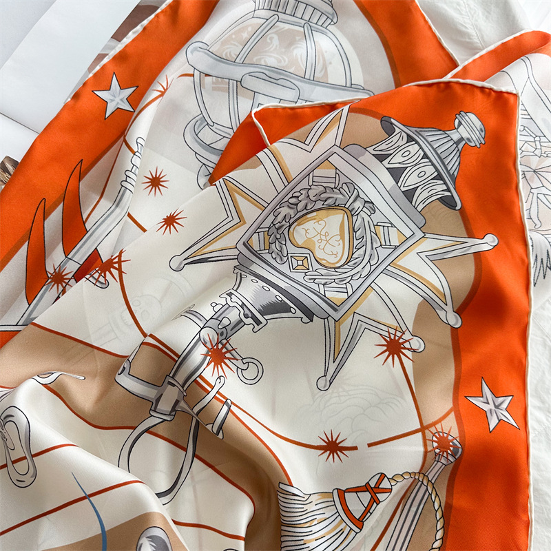 Luxury Brand Scarf Large Silk  - Travel Hair Accessories recension och pris