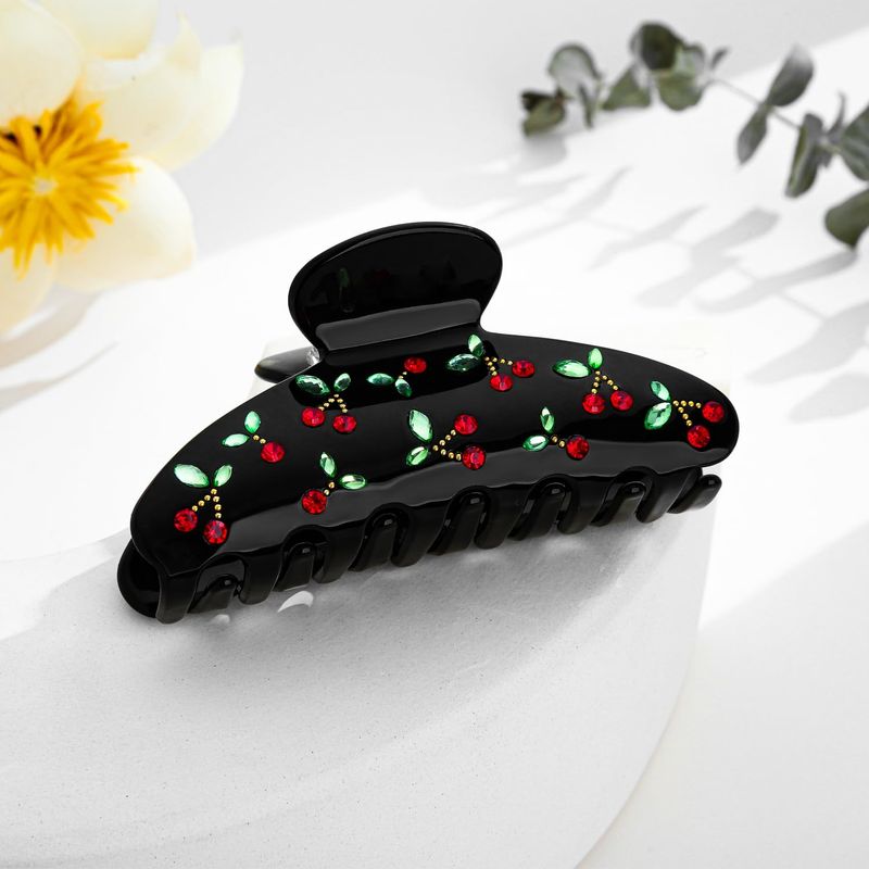 1pc Cherry hair clip, rhinesto - Travel Accessories For Elderly recension och pris
