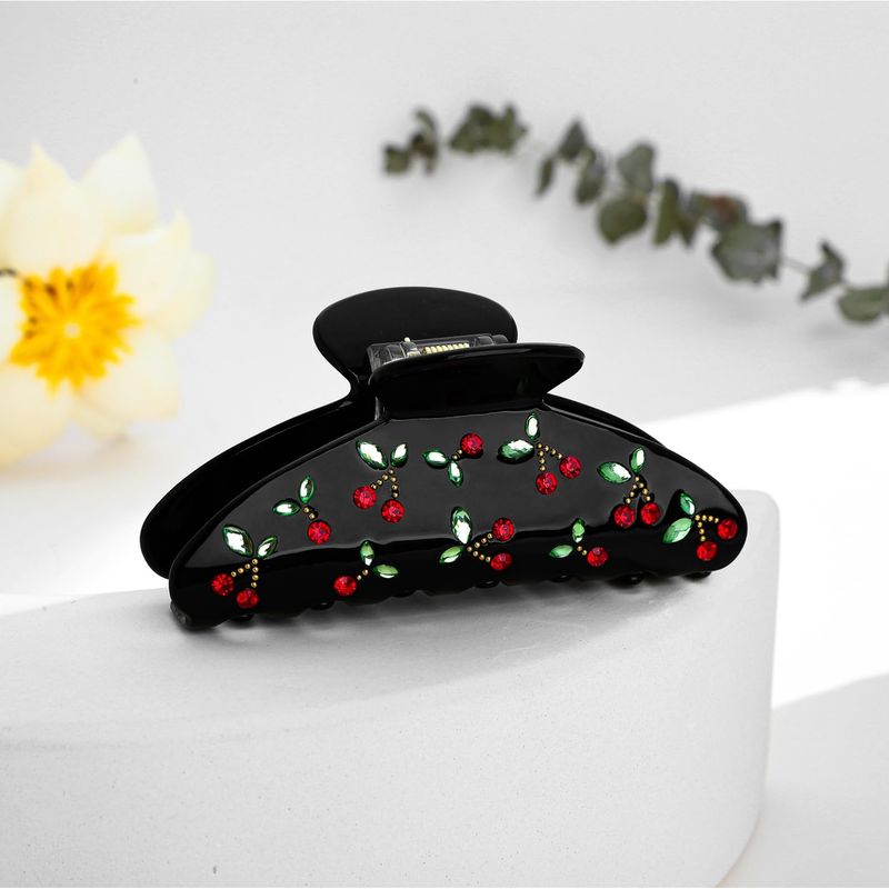 1pc Cherry hair clip, rhinesto - Travel Accessories For Elderly recension och pris
