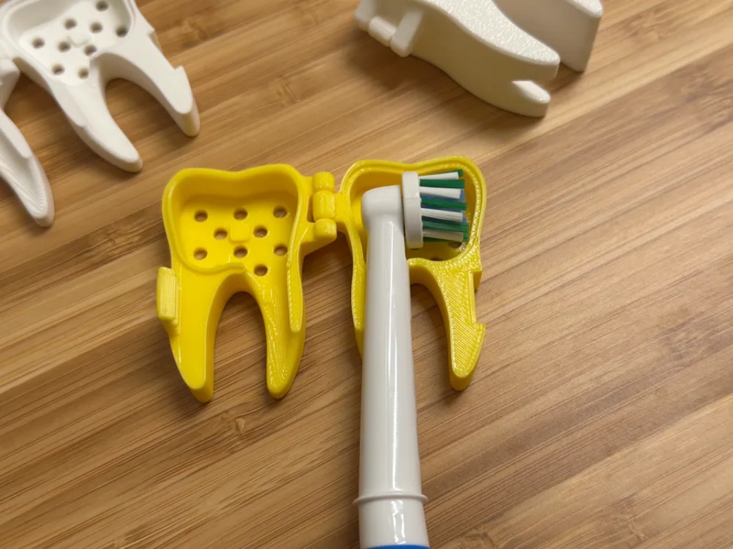 3D Printed Cute Tooth Shaped P - Travel Accessories To 3D Print recension och pris