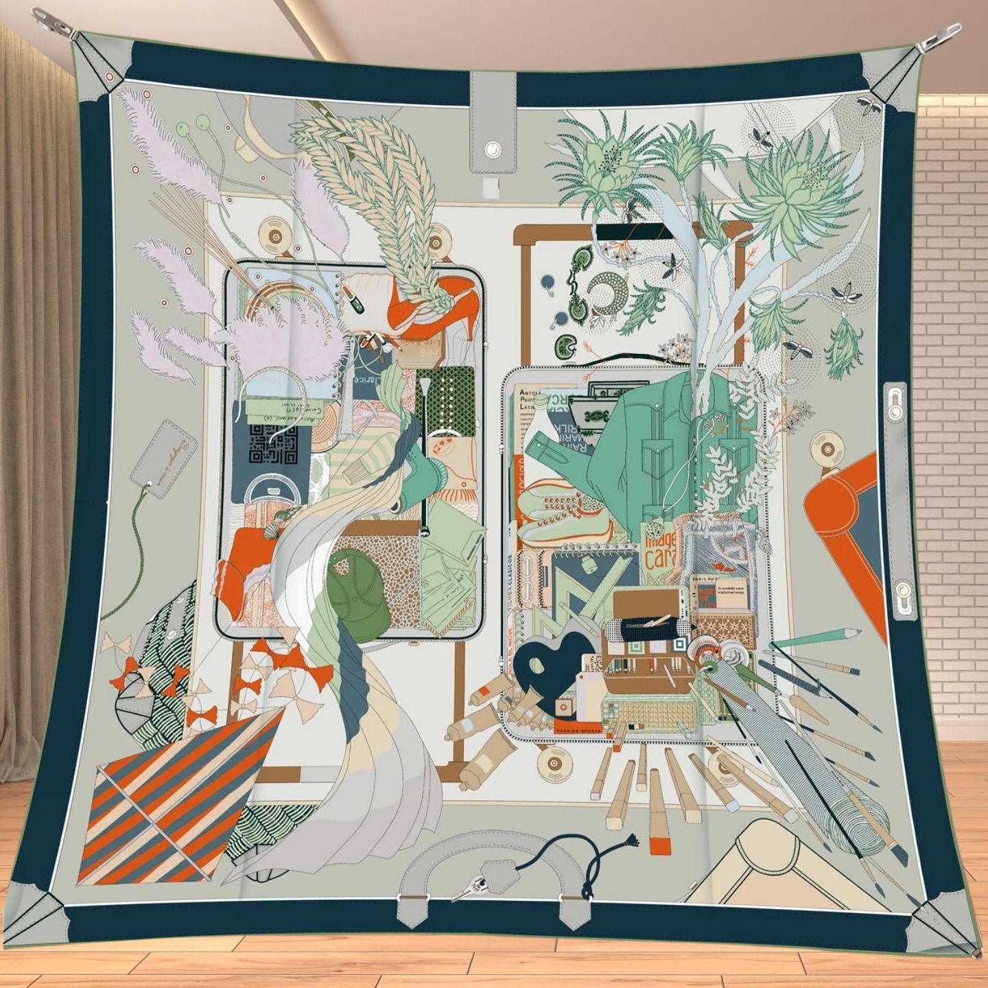 90cm Twill Silk Like Square Sc - Travel Accessories For Elderly recension och pris