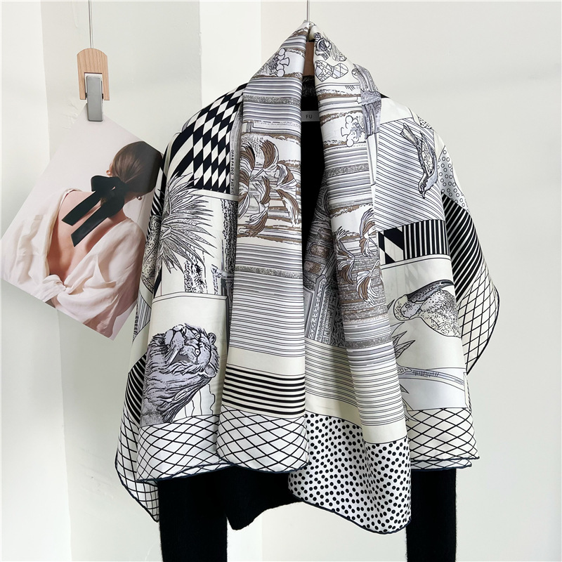 Large Silk Scarfs Brands Desig - Travel Hair Accessories recension och pris