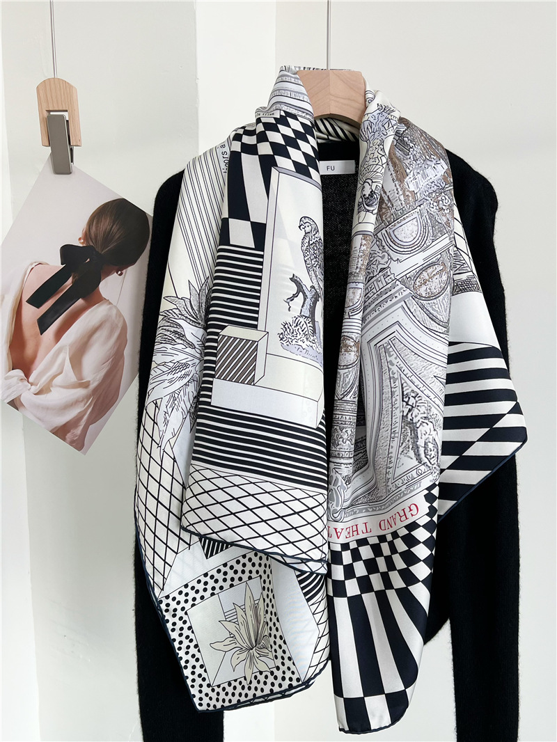 Large Silk Scarfs Brands Desig - Travel Hair Accessories recension och pris
