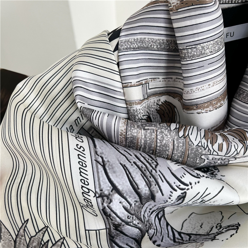 Large Silk Scarfs Brands Desig - Travel Hair Accessories recension och pris