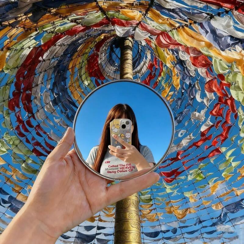 Handheld Selfie Mirror Portabl - Travel Accessories Deals recension och pris