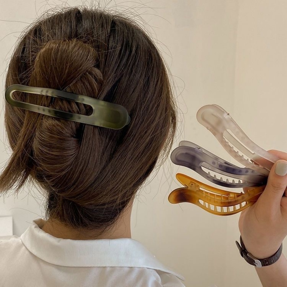 Large Flat Duckbill Hair Claw  - Travel Accessories For Elderly recension och pris