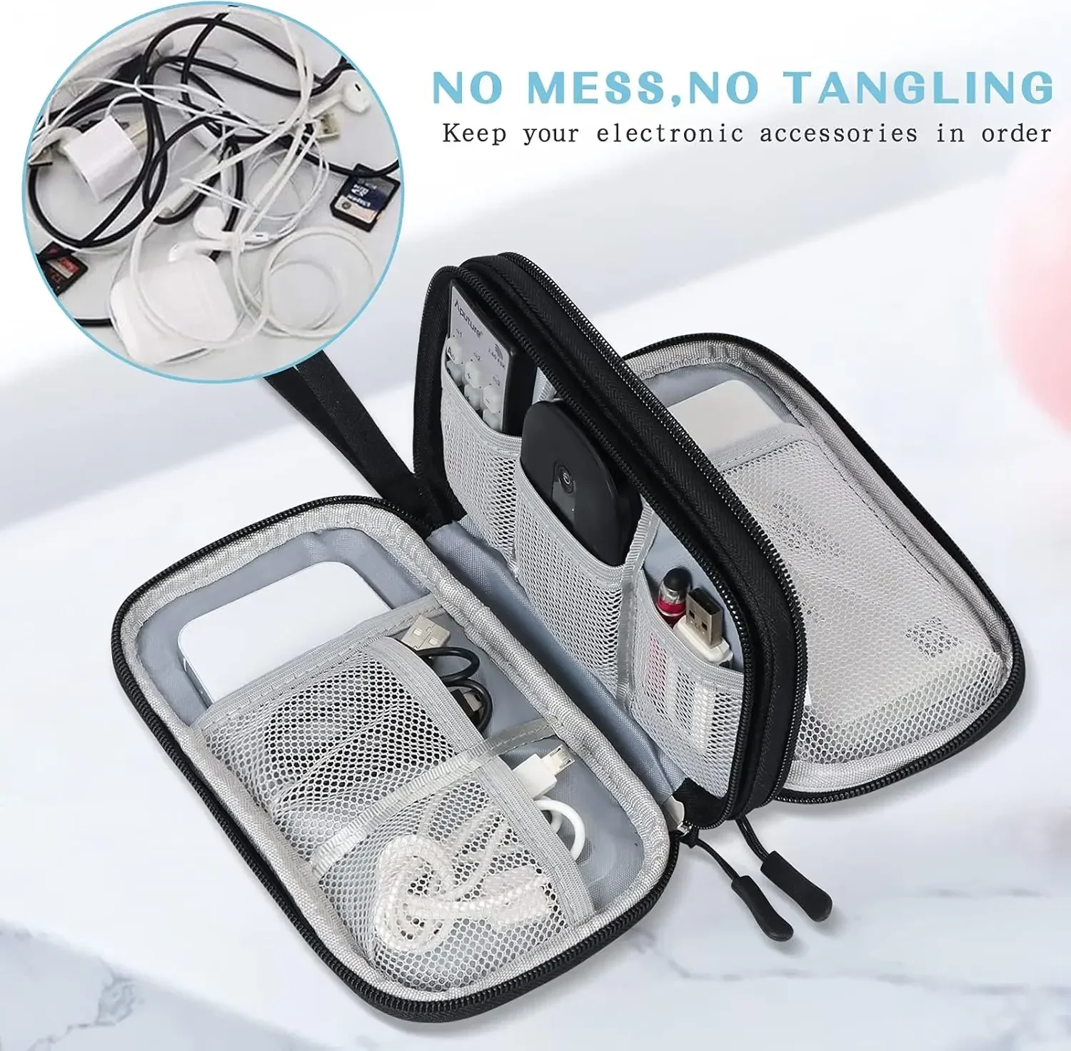 Travel Cable Bag Portable Digi - Travel Accessories Electronics recension och pris