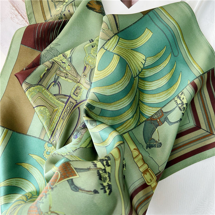65CM Green Silk Scarf Luxury D - Travel Hair Accessories recension och pris