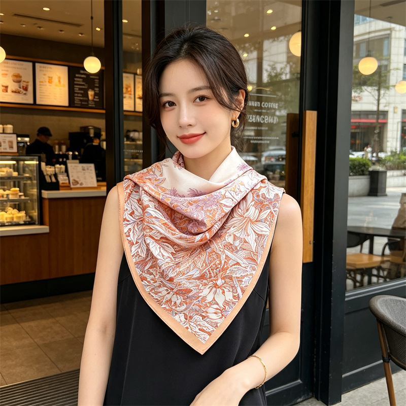 Soft Silk Scarf Women Square B - Travel Hair Accessories recension och pris
