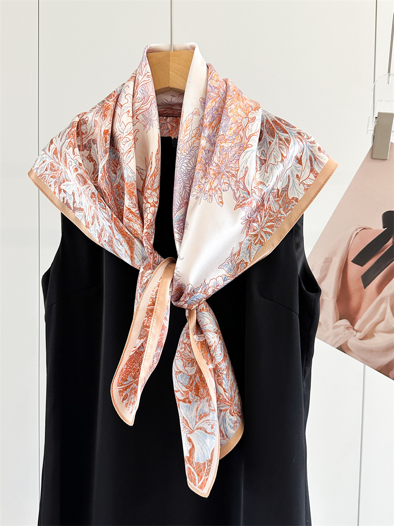 Soft Silk Scarf Women Square B - Travel Hair Accessories recension och pris