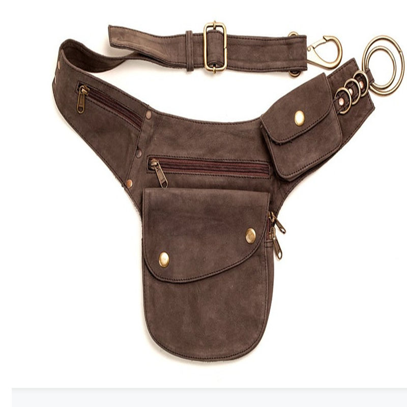 Steampunk Handmade Leather Uti - Travel Accessories Hip Belt recension och pris