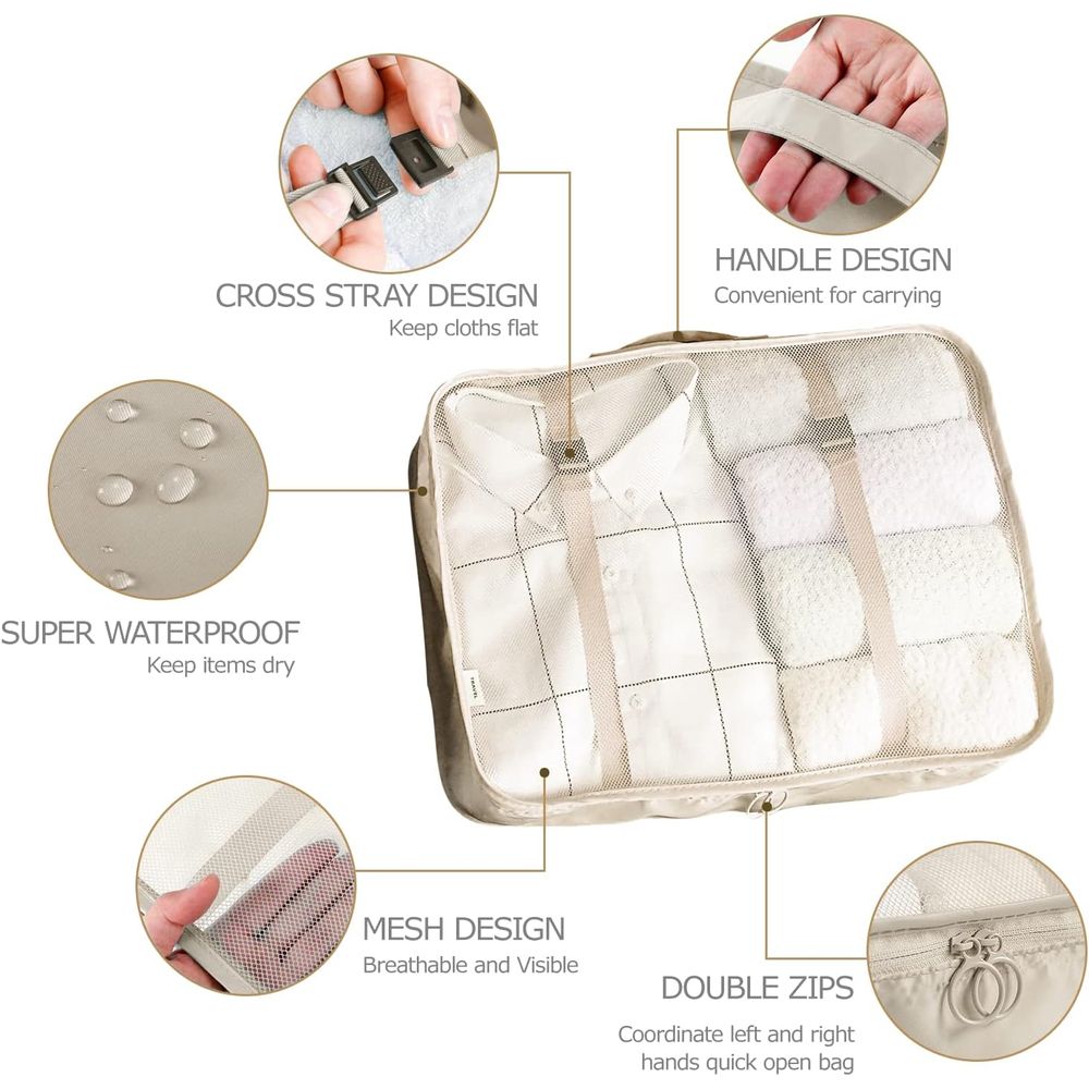 Set Packing Cubes or Suitcases - Travel Accessories Packing Cubes recension och pris