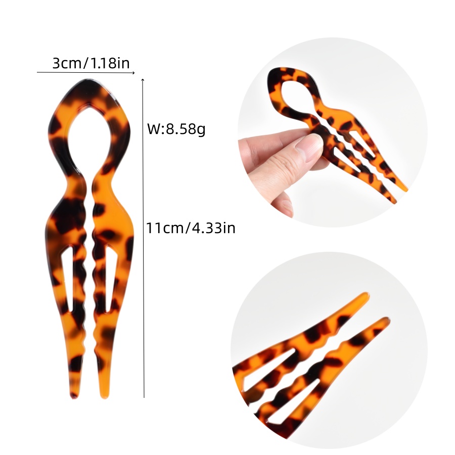 1 PC Acrylic Fish Tail U-shape - Travel Hair Accessories recension och pris