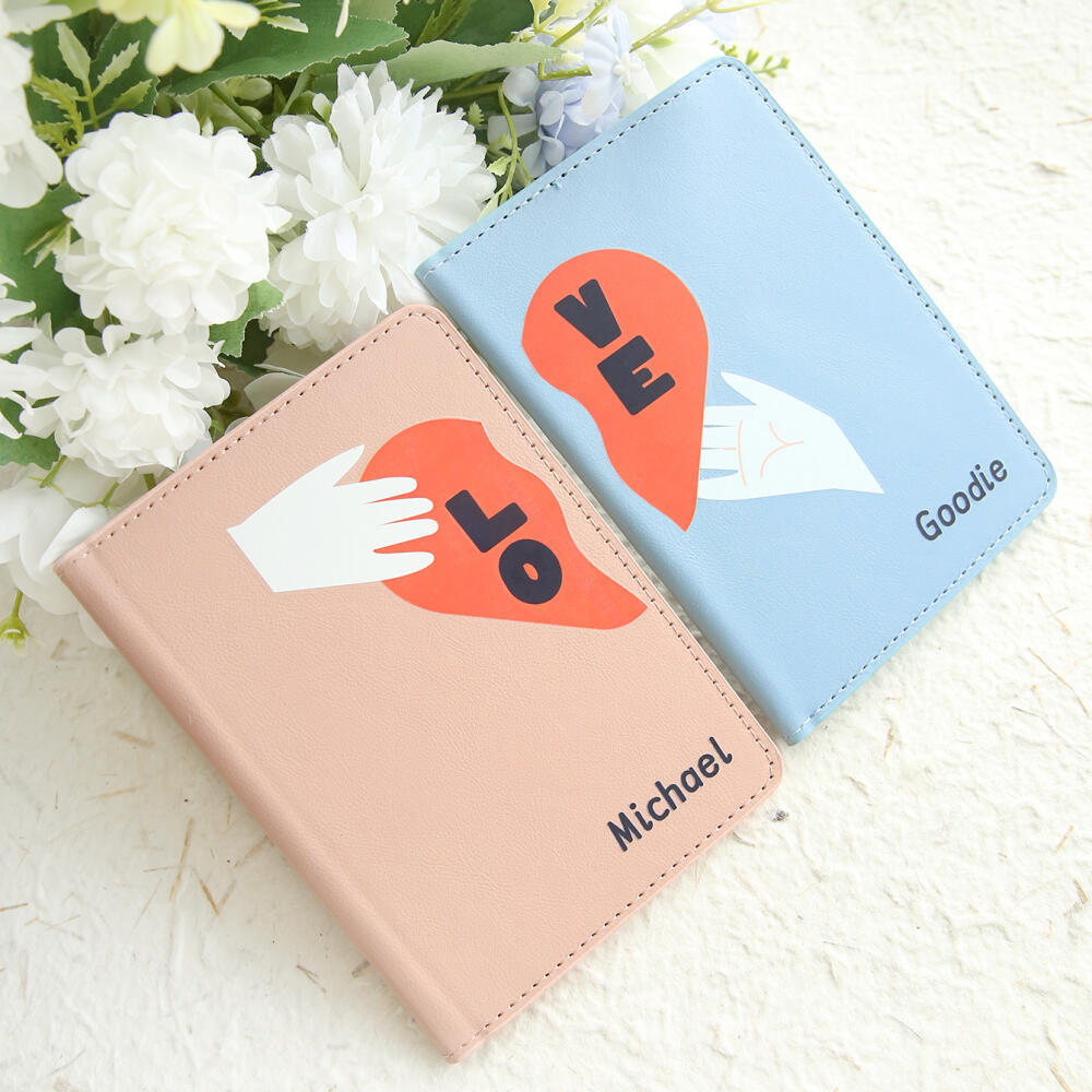 2PCS Custom Name Couple Heart  - Travel Accessories Hong Kong recension och pris